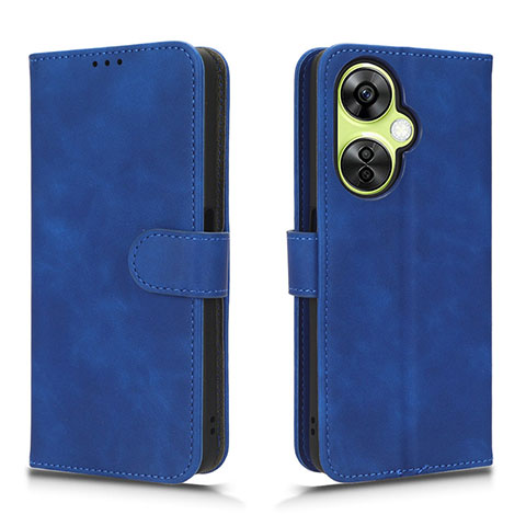 Coque Portefeuille Livre Cuir Etui Clapet L01Z pour OnePlus Nord N30 5G Bleu