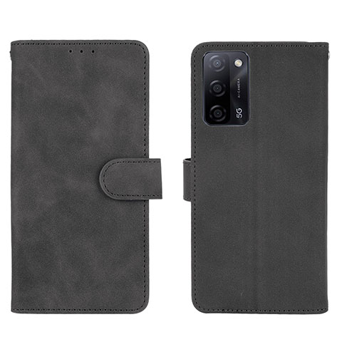 Coque Portefeuille Livre Cuir Etui Clapet L01Z pour Oppo A56 5G Noir