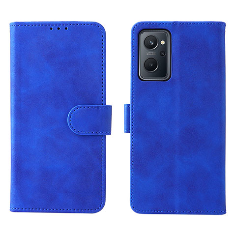 Coque Portefeuille Livre Cuir Etui Clapet L01Z pour Oppo A96 4G Bleu