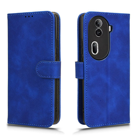 Coque Portefeuille Livre Cuir Etui Clapet L01Z pour Oppo Reno11 Pro 5G Bleu