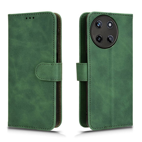 Coque Portefeuille Livre Cuir Etui Clapet L01Z pour Realme 11 4G Vert