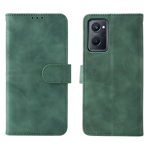 Coque Portefeuille Livre Cuir Etui Clapet L01Z pour Realme 9i 4G Vert