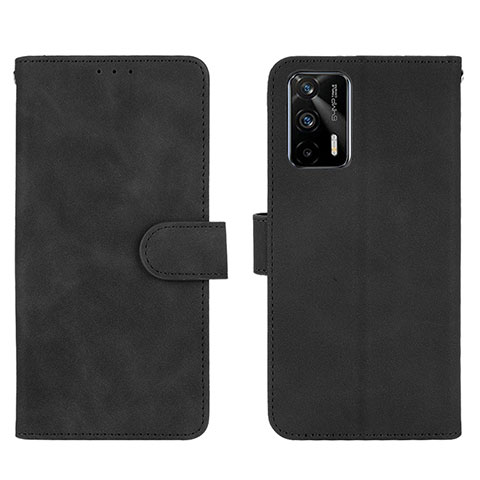 Coque Portefeuille Livre Cuir Etui Clapet L01Z pour Realme GT 5G Noir