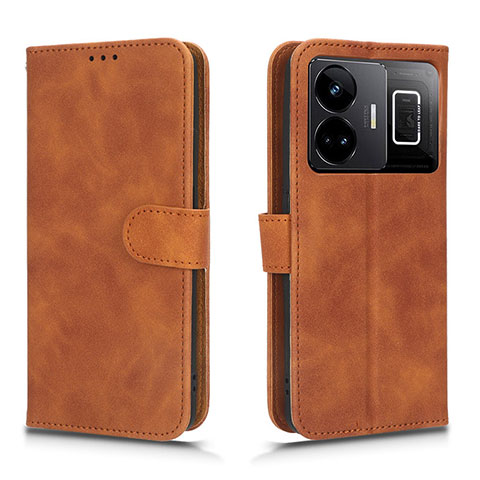 Coque Portefeuille Livre Cuir Etui Clapet L01Z pour Realme GT Neo5 240W 5G Marron