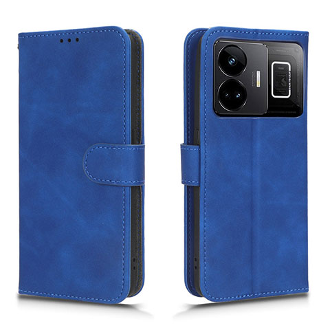 Coque Portefeuille Livre Cuir Etui Clapet L01Z pour Realme GT Neo6 5G Bleu