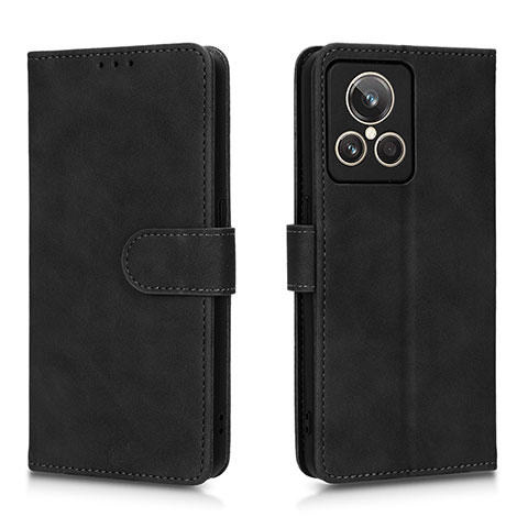 Coque Portefeuille Livre Cuir Etui Clapet L01Z pour Realme GT2 Master Explorer Noir