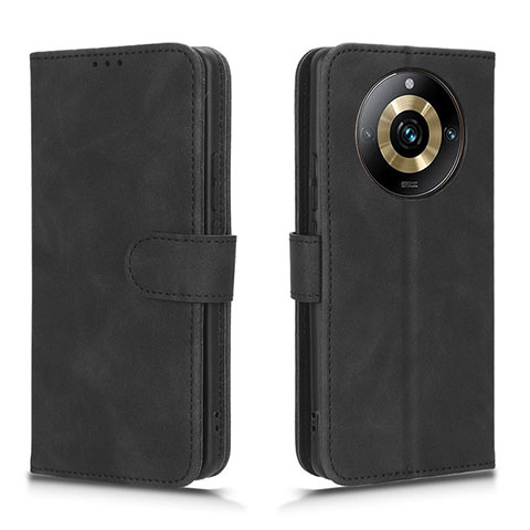 Coque Portefeuille Livre Cuir Etui Clapet L01Z pour Realme Narzo 60 Pro 5G Noir