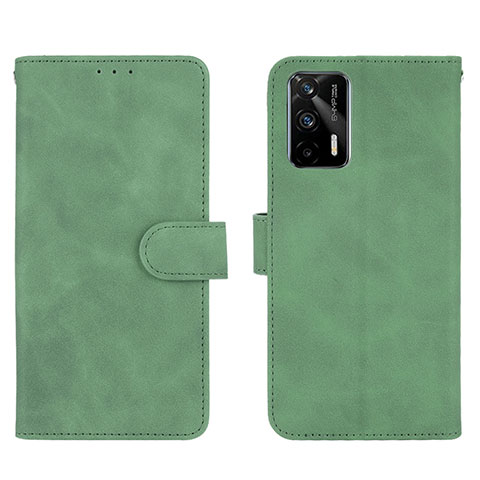 Coque Portefeuille Livre Cuir Etui Clapet L01Z pour Realme X7 Max 5G Vert