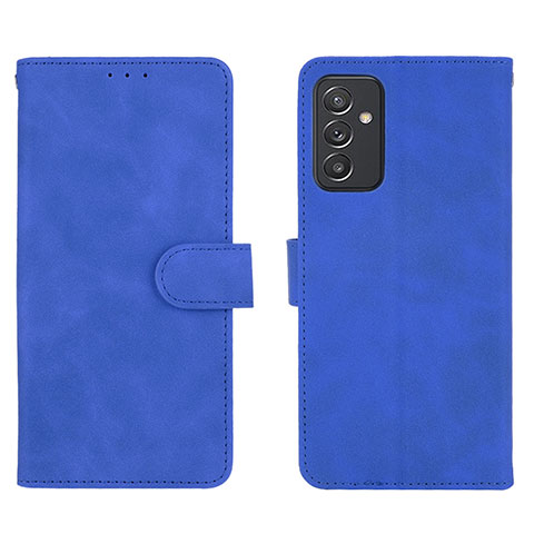 Coque Portefeuille Livre Cuir Etui Clapet L01Z pour Samsung Galaxy A15 4G Bleu