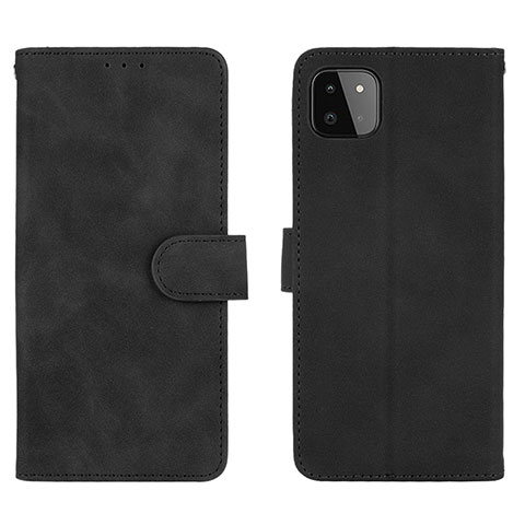 Coque Portefeuille Livre Cuir Etui Clapet L01Z pour Samsung Galaxy A22 5G Noir