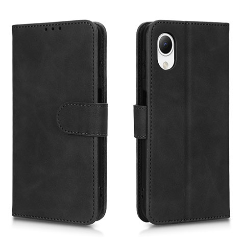 Coque Portefeuille Livre Cuir Etui Clapet L01Z pour Samsung Galaxy A23 5G SC-56C Noir