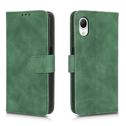 Coque Portefeuille Livre Cuir Etui Clapet L01Z pour Samsung Galaxy A23 5G SC-56C Vert