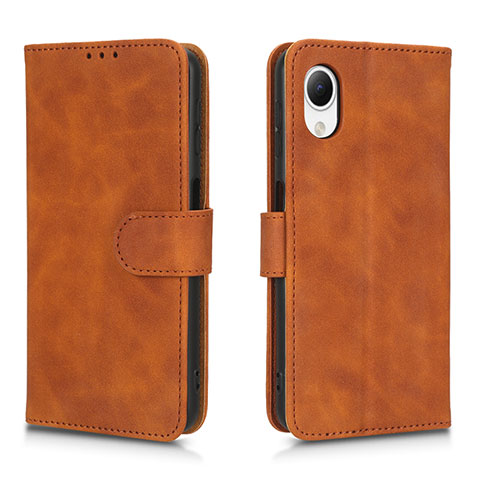 Coque Portefeuille Livre Cuir Etui Clapet L01Z pour Samsung Galaxy A23s Marron