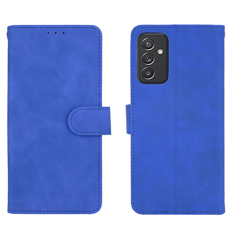 Coque Portefeuille Livre Cuir Etui Clapet L01Z pour Samsung Galaxy A25 5G Bleu