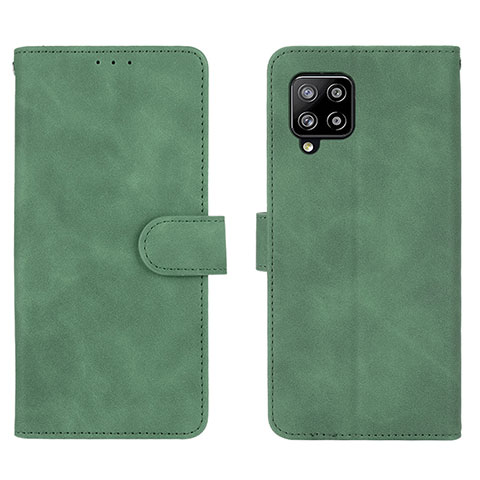 Coque Portefeuille Livre Cuir Etui Clapet L01Z pour Samsung Galaxy A42 5G Vert