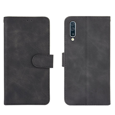 Coque Portefeuille Livre Cuir Etui Clapet L01Z pour Samsung Galaxy A50S Noir