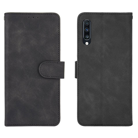 Coque Portefeuille Livre Cuir Etui Clapet L01Z pour Samsung Galaxy A70S Noir