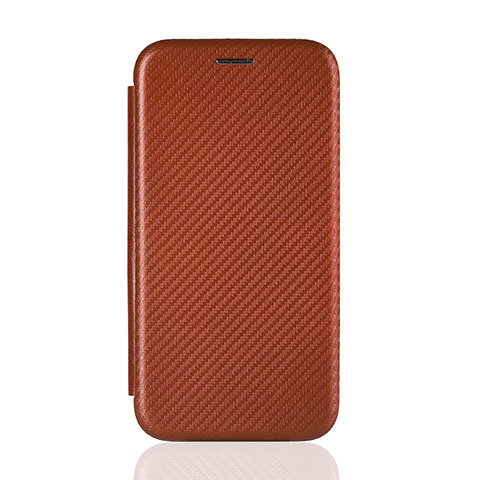 Coque Portefeuille Livre Cuir Etui Clapet L01Z pour Samsung Galaxy M21s Marron