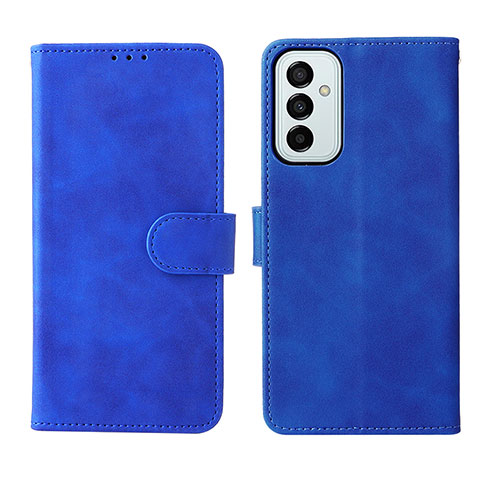 Coque Portefeuille Livre Cuir Etui Clapet L01Z pour Samsung Galaxy M23 5G Bleu