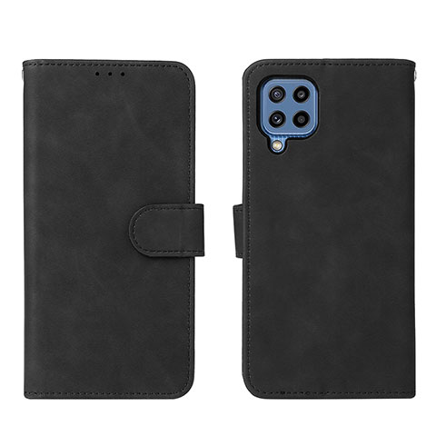 Coque Portefeuille Livre Cuir Etui Clapet L01Z pour Samsung Galaxy M32 4G Noir