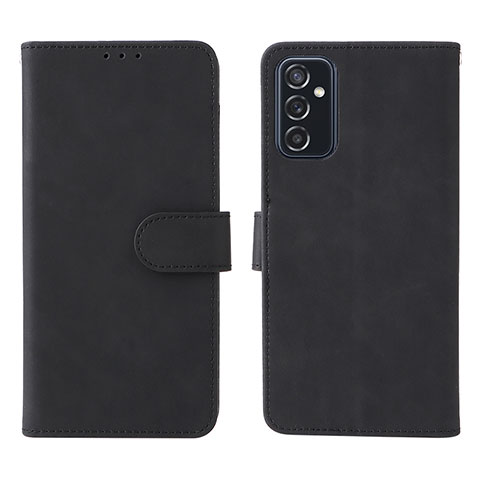 Coque Portefeuille Livre Cuir Etui Clapet L01Z pour Samsung Galaxy M52 5G Noir