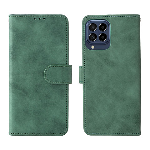 Coque Portefeuille Livre Cuir Etui Clapet L01Z pour Samsung Galaxy M53 5G Vert