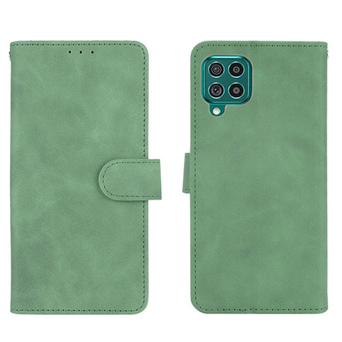 Coque Portefeuille Livre Cuir Etui Clapet L01Z pour Samsung Galaxy M62 4G Vert