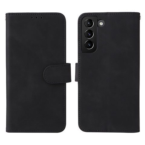 Coque Portefeuille Livre Cuir Etui Clapet L01Z pour Samsung Galaxy S21 FE 5G Noir