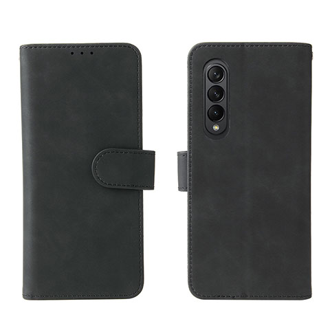 Coque Portefeuille Livre Cuir Etui Clapet L01Z pour Samsung Galaxy Z Fold4 5G Noir