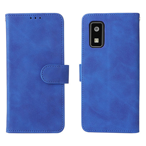 Coque Portefeuille Livre Cuir Etui Clapet L01Z pour Sharp Aquos wish Bleu