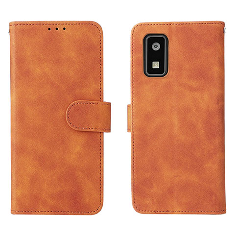 Coque Portefeuille Livre Cuir Etui Clapet L01Z pour Sharp Aquos wish2 Marron