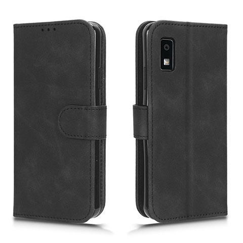 Coque Portefeuille Livre Cuir Etui Clapet L01Z pour Sharp Aquos wish3 Noir