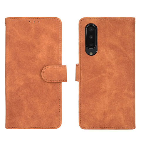 Coque Portefeuille Livre Cuir Etui Clapet L01Z pour Sharp Aquos Zero5G basic Marron