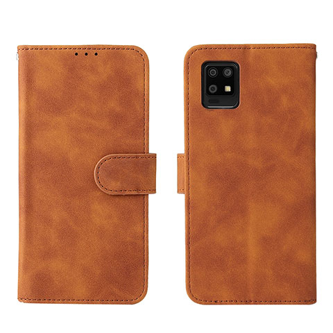 Coque Portefeuille Livre Cuir Etui Clapet L01Z pour Sharp Aquos Zero6 Marron