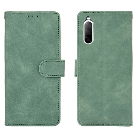 Coque Portefeuille Livre Cuir Etui Clapet L01Z pour Sony Xperia 10 II Vert