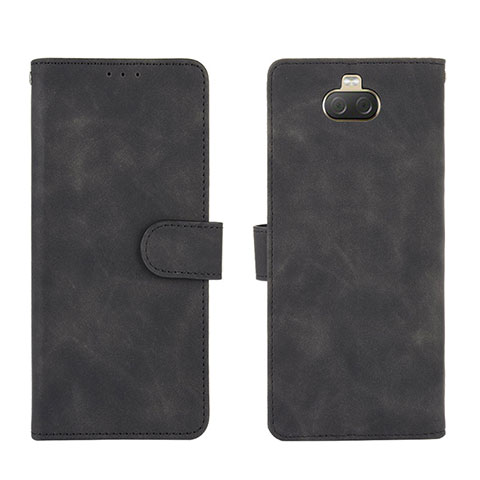 Coque Portefeuille Livre Cuir Etui Clapet L01Z pour Sony Xperia 10 Noir