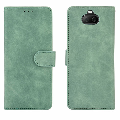 Coque Portefeuille Livre Cuir Etui Clapet L01Z pour Sony Xperia 8 Vert