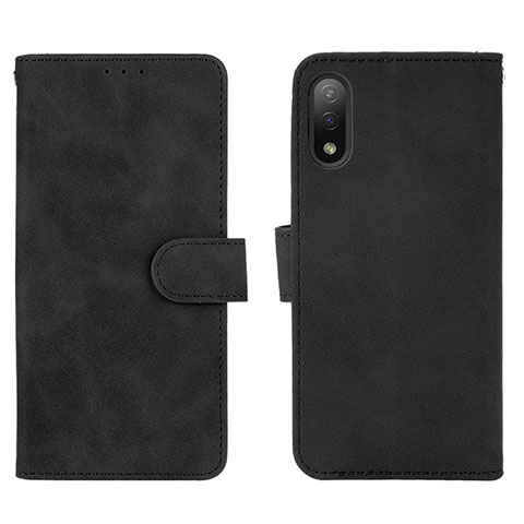 Coque Portefeuille Livre Cuir Etui Clapet L01Z pour Sony Xperia Ace II Noir