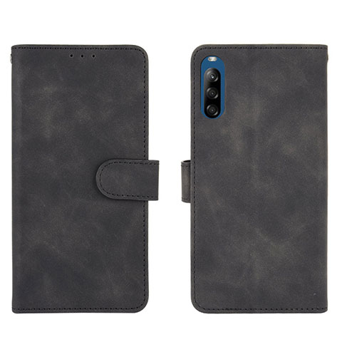 Coque Portefeuille Livre Cuir Etui Clapet L01Z pour Sony Xperia L4 Noir