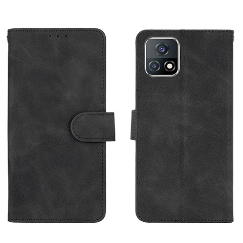 Coque Portefeuille Livre Cuir Etui Clapet L01Z pour Vivo iQOO U3 5G Noir