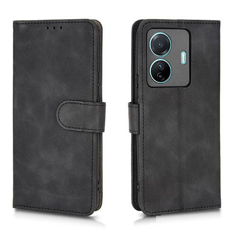 Coque Portefeuille Livre Cuir Etui Clapet L01Z pour Vivo T1 5G Noir