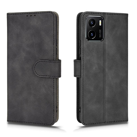 Coque Portefeuille Livre Cuir Etui Clapet L01Z pour Vivo Y01A Noir