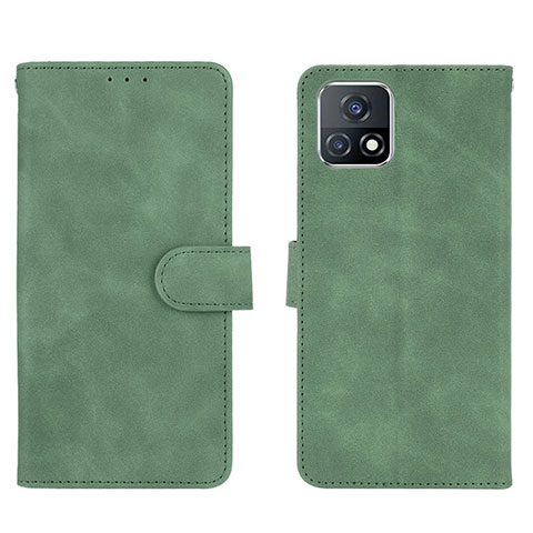 Coque Portefeuille Livre Cuir Etui Clapet L01Z pour Vivo Y31s 5G Vert