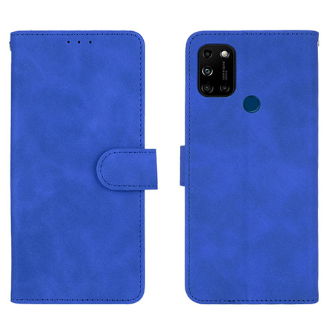 Coque Portefeuille Livre Cuir Etui Clapet L01Z pour Wiko View5 Plus Bleu