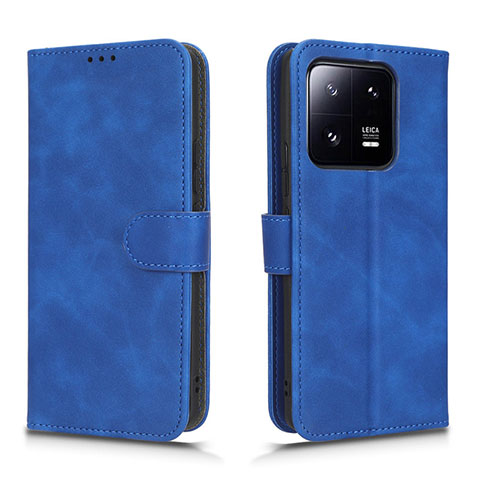 Coque Portefeuille Livre Cuir Etui Clapet L01Z pour Xiaomi Mi 13 Pro 5G Bleu