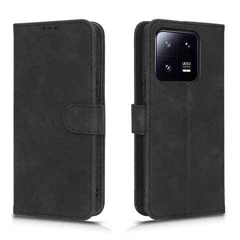 Coque Portefeuille Livre Cuir Etui Clapet L01Z pour Xiaomi Mi 13 Pro 5G Noir