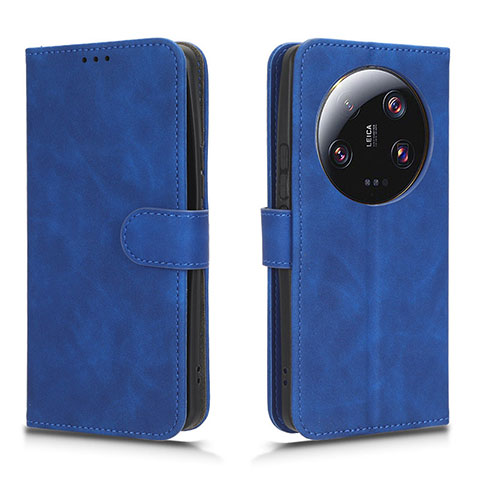 Coque Portefeuille Livre Cuir Etui Clapet L01Z pour Xiaomi Mi 13 Ultra 5G Bleu