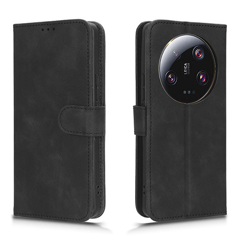 Coque Portefeuille Livre Cuir Etui Clapet L01Z pour Xiaomi Mi 13 Ultra 5G Noir