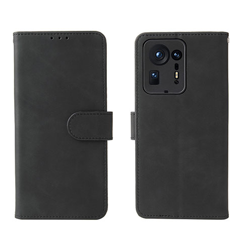 Coque Portefeuille Livre Cuir Etui Clapet L01Z pour Xiaomi Mi Mix 4 5G Noir