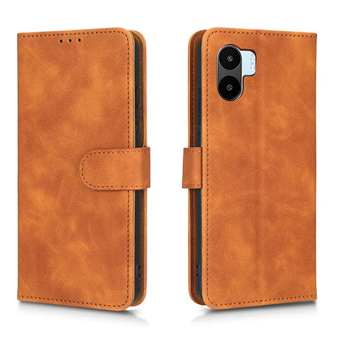 Coque Portefeuille Livre Cuir Etui Clapet L01Z pour Xiaomi Poco C50 Marron